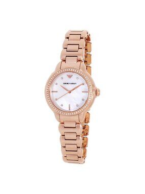 NWT Emporio Armani Quartz Crystal Ladies Watch